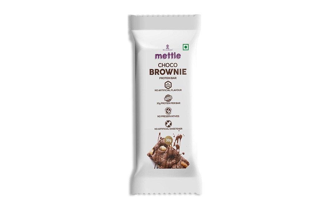 Mettle Choco Brownie Protein Bar    Pack  10 grams